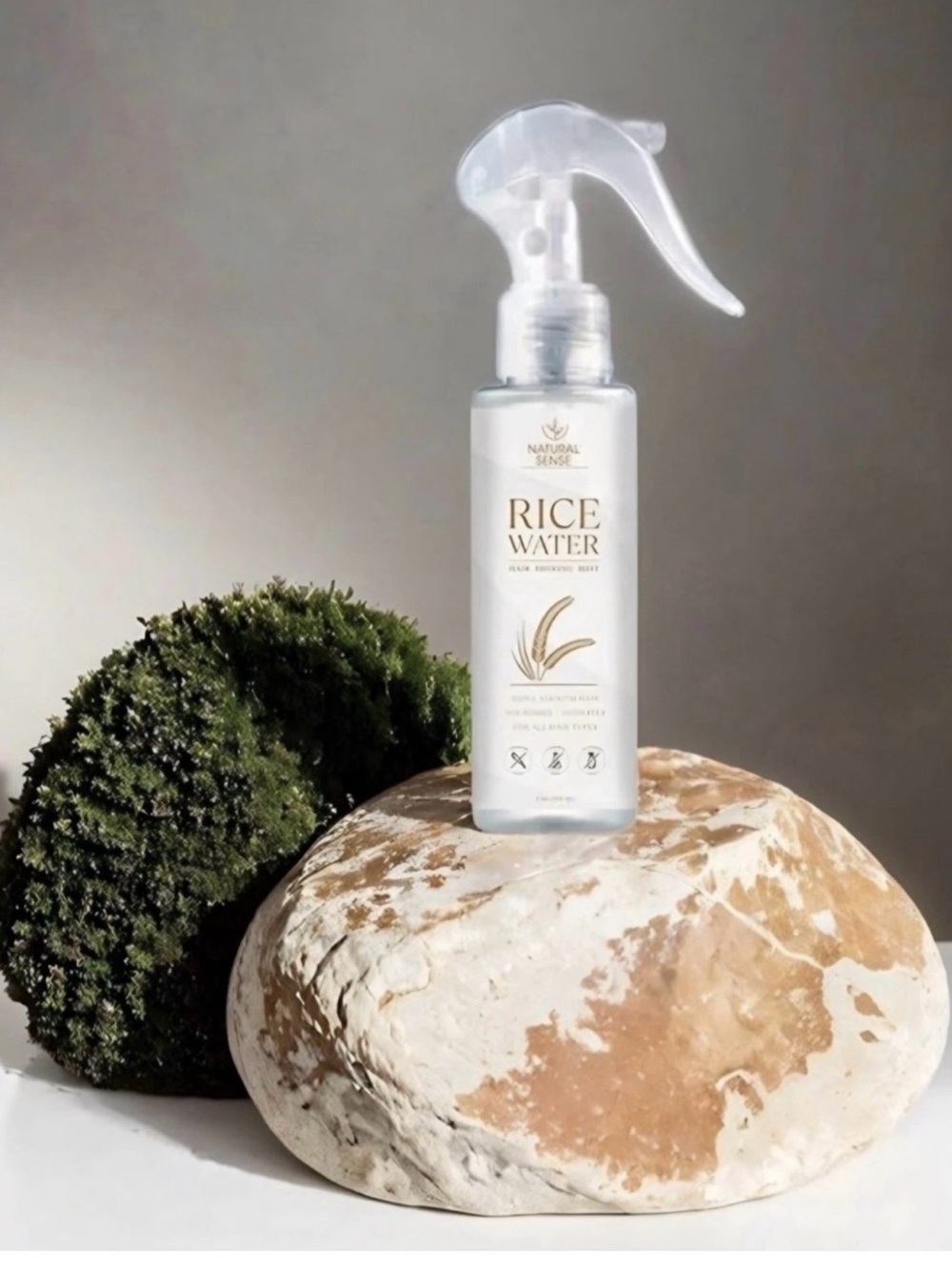 NATURAL SENSE RICE WATER HAIR SHINING HYDRATE SPRAY MIST 100ml NEW/PRICE FOR 1